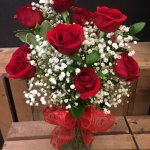 Dozen Red Roses gift bouquet
